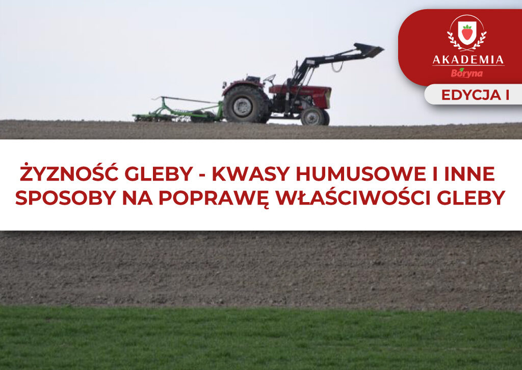 ŻYZNOŚĆ GLEBY – KWASY HUMUSOWE I INNE SPOSOBY NA POPRAWĘ WŁAŚCIWOŚCI GLEBY – główne